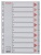 Regiszter, műanyag, A4, 1-10, ESSELTE,szürke